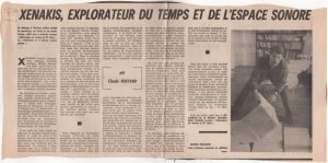 “Xenakis, explorateur du temps et de l’espace sonore”