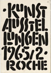 Kunstausstelungen 1965/2