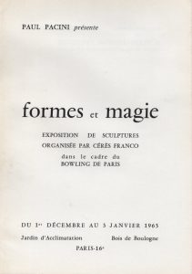 Έκθεση “Formes et Magie – Exposition de Sculpture”