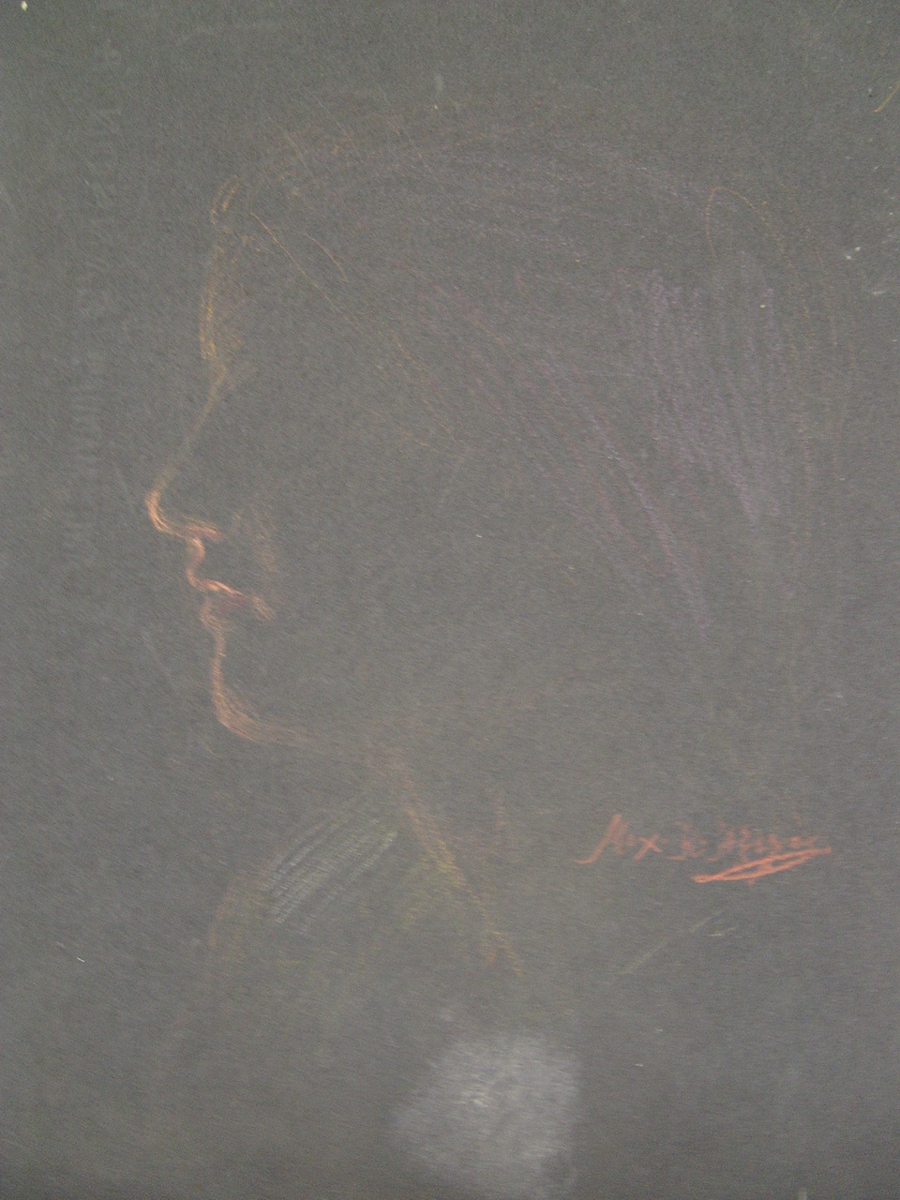 Female figure in profile