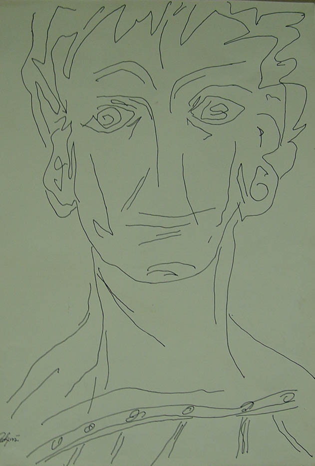 Portrait of a male figure