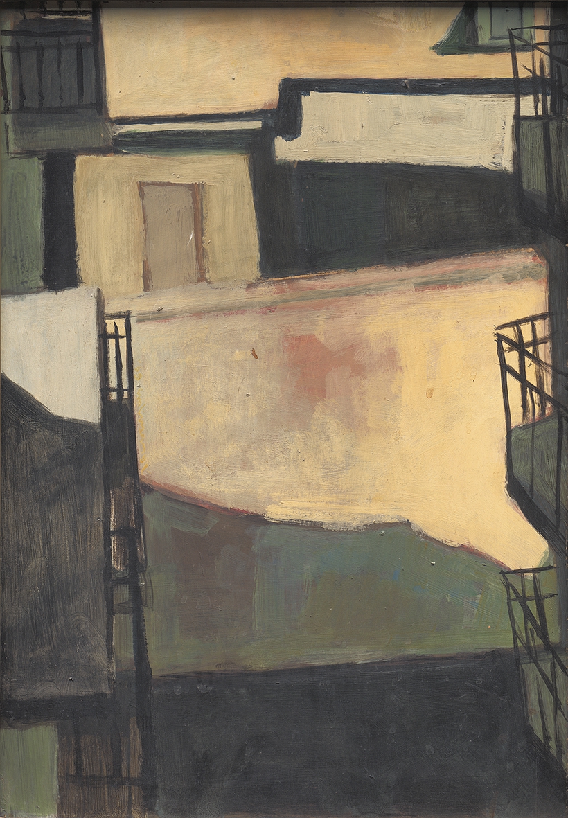 “View from apartment buildings”