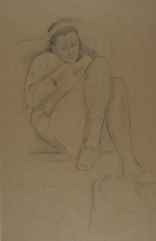 Sitting woman