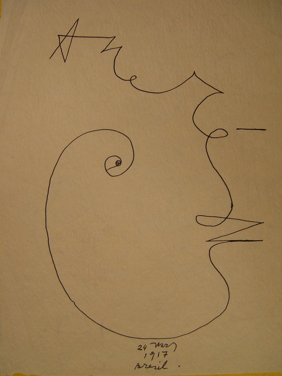 Self-portrait (24 March 1917. Brazil)