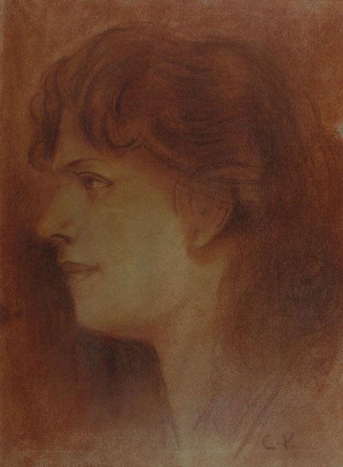 Portrait of a young female figure