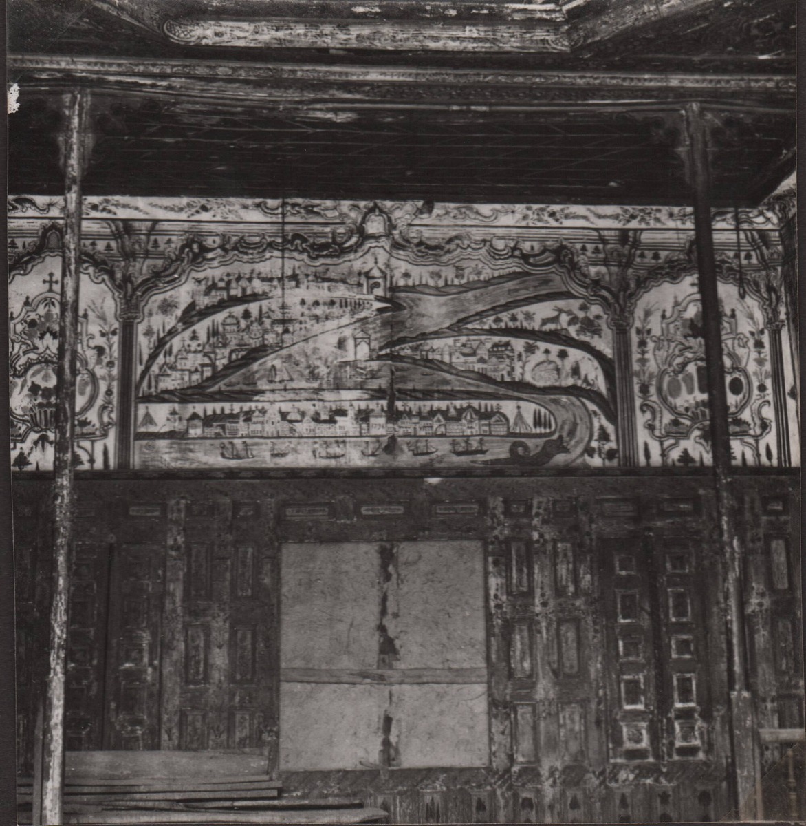 A mural from the Nantzis Mansion in Kastoria