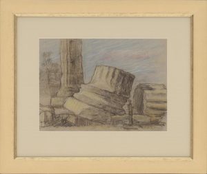 Landscape with ancient ruins or Columns