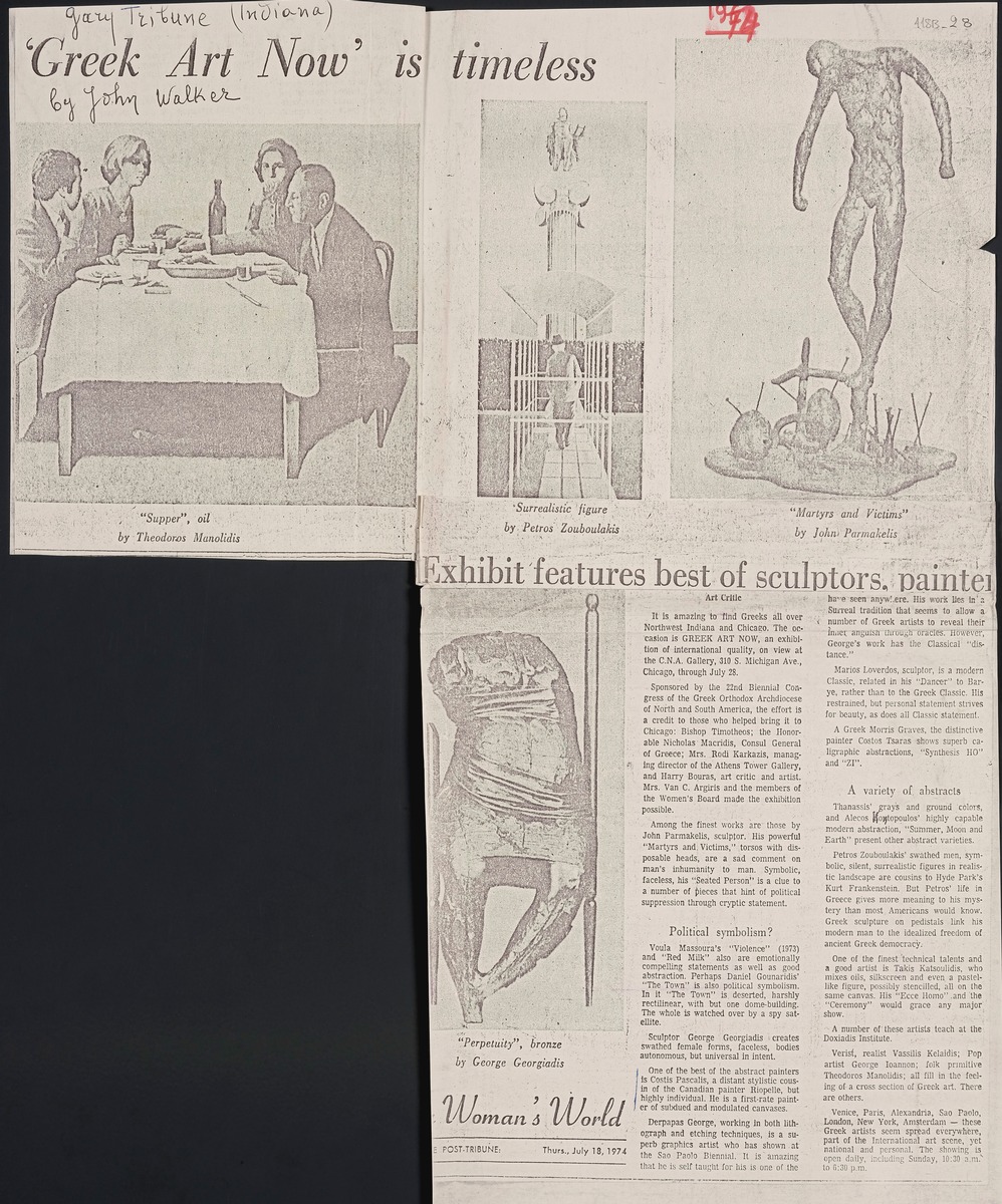 “Greek Art now is timeless’