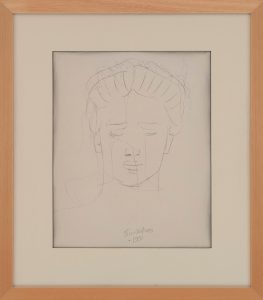 Head of a woman / Nude man (recto – verso)