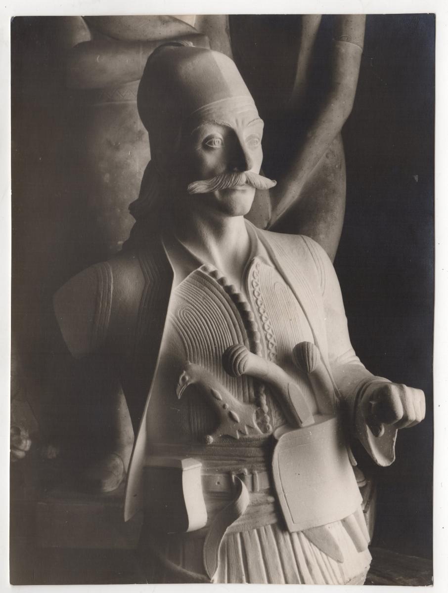 “The torso of the mounted figure of Karaiskakis’
