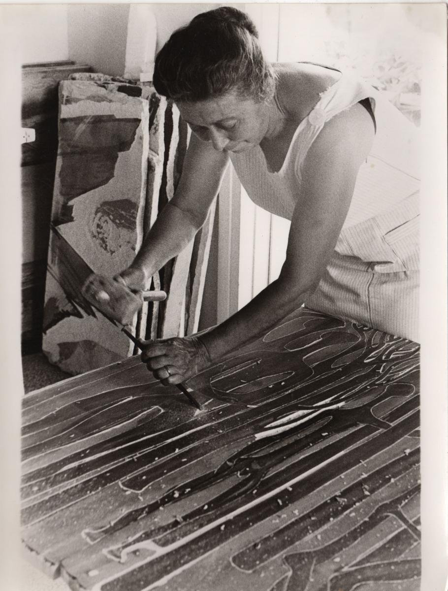 Vasso Katraki in Her Studio