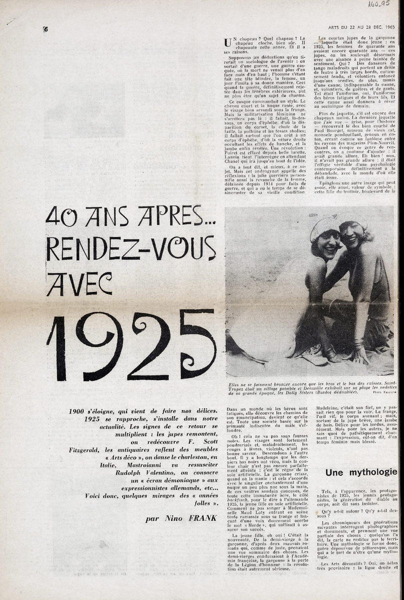 “40 ans aprés rendez-vous avec 1925”