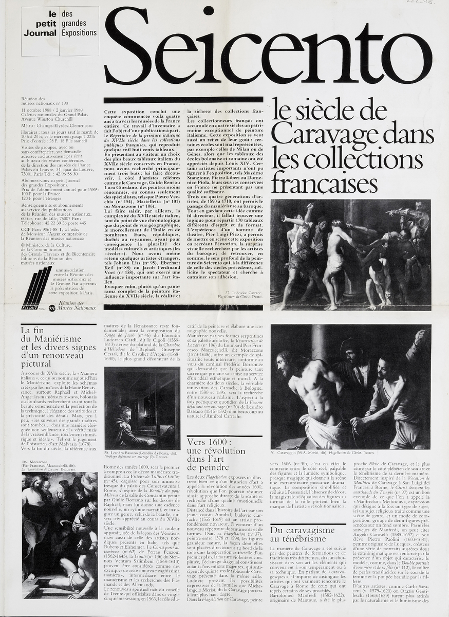 “Seicento. Le siècle de Caravage dans le collections françaises”