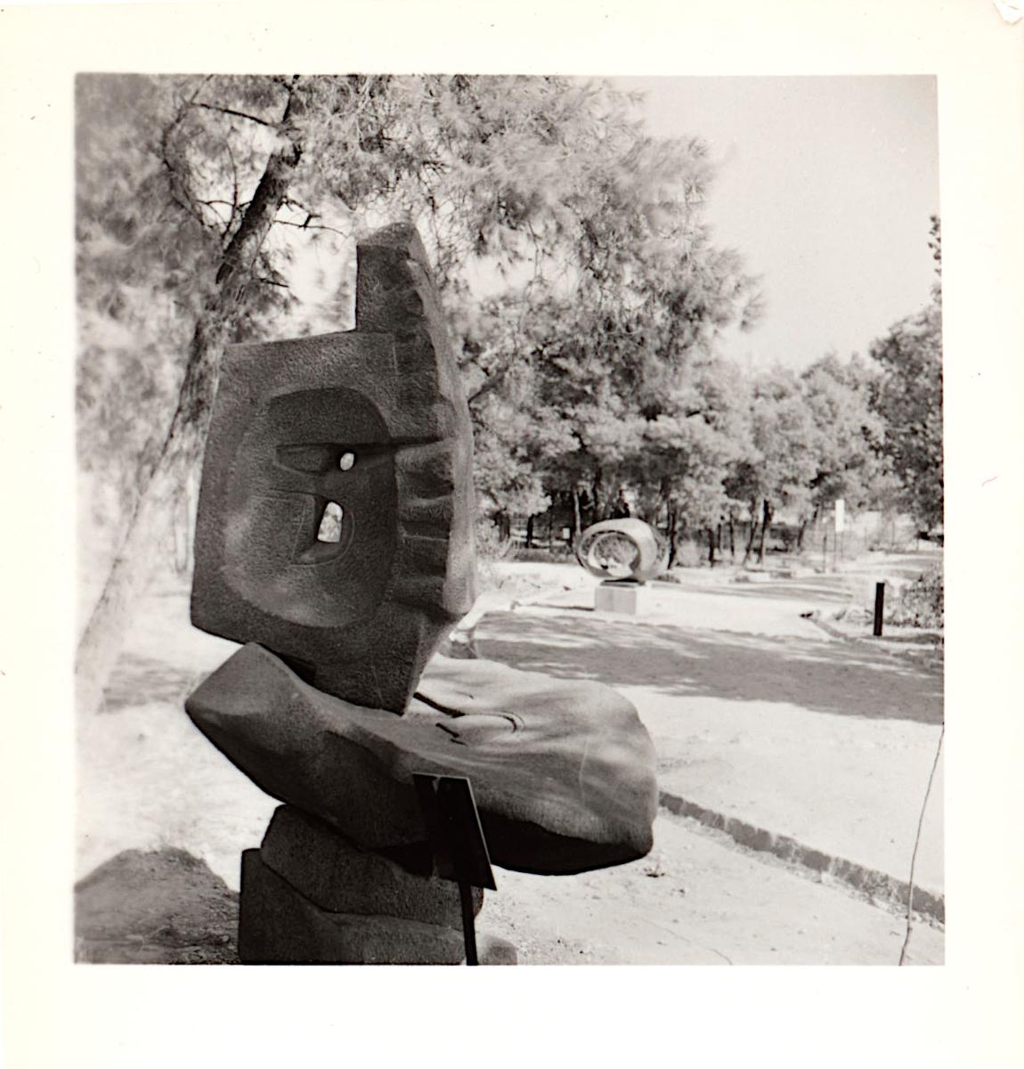 The artwork “Stones for a Fern Palace” at the Panathenaia of Contemporary Sculpture in Athens