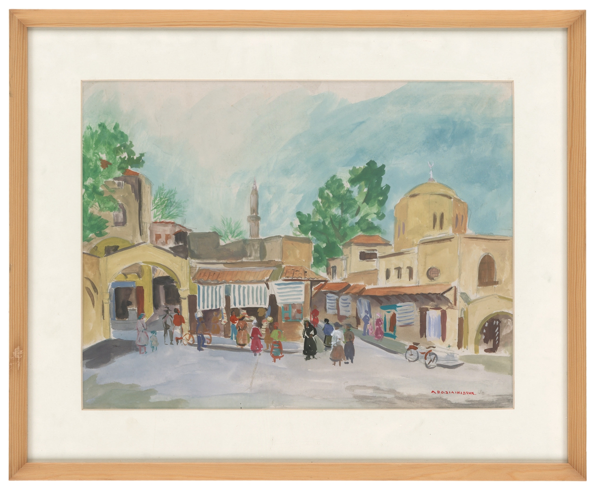 “Minarets and mosque in Monastiraki”