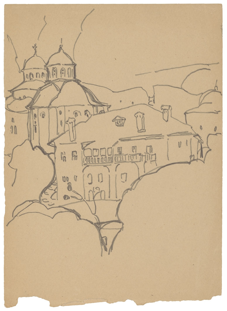 Mount Athos. Kafsokalivia Monastery