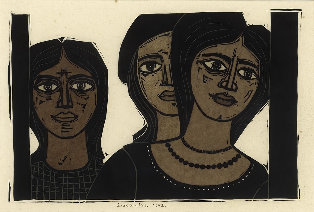 “Three female figures”