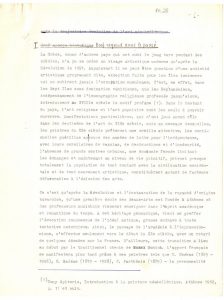 Γαλλική μετάφραση τμήματος της μελέτης του Τώνη Σπητέρη “3 αιώνες νεοελληνικής τέχνης”