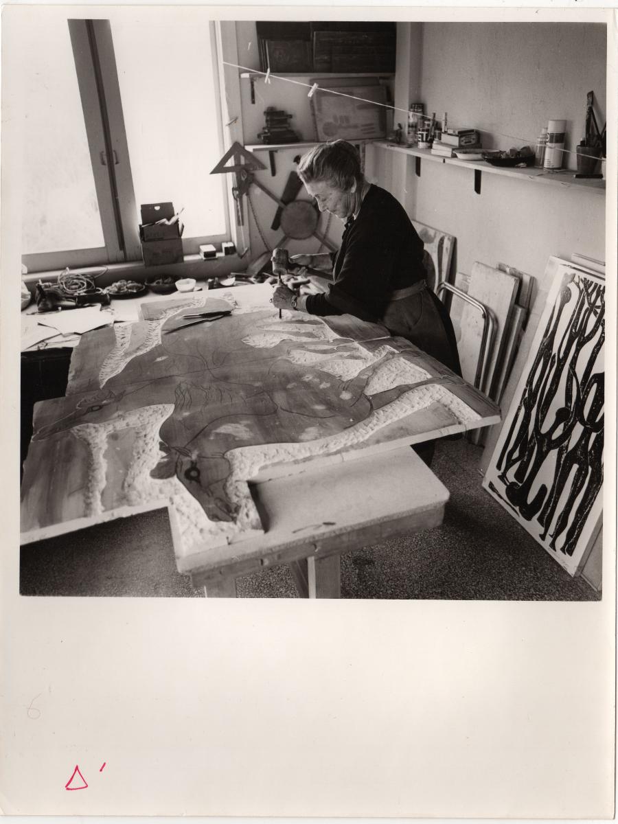 Vasso Katraki in Her Studio