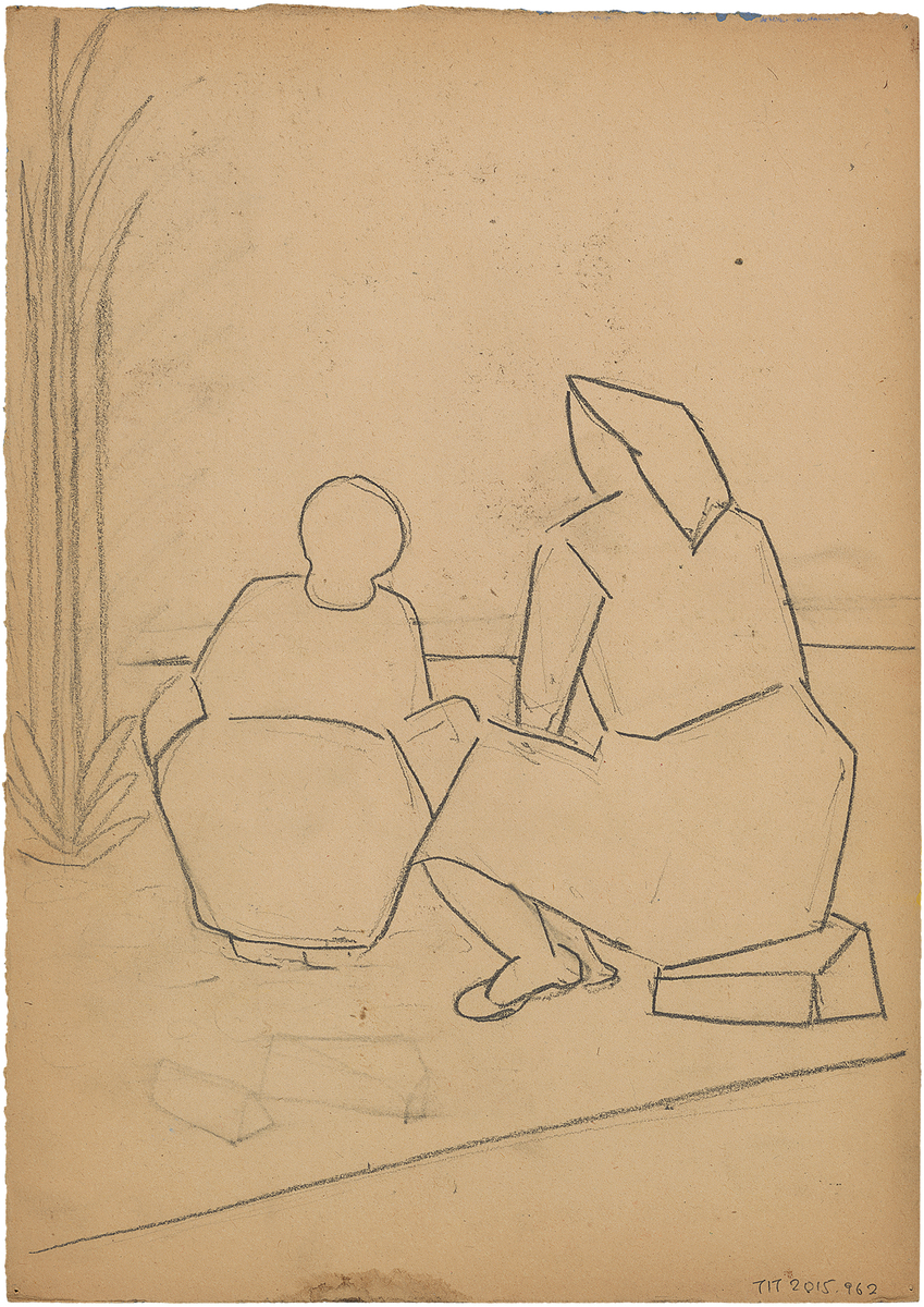 Νεκρή φύση (recto) / Γυναικείες μορφές (verso)