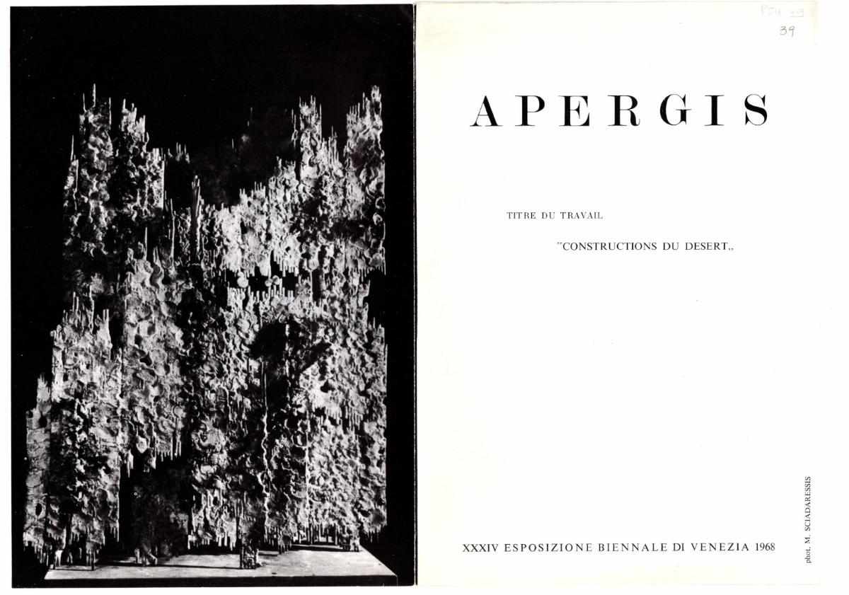 “Apergis. Desert Constructions”