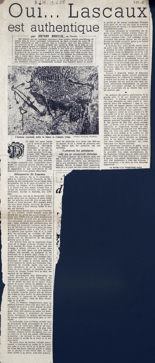 “Oui… Lascaux est authentique”