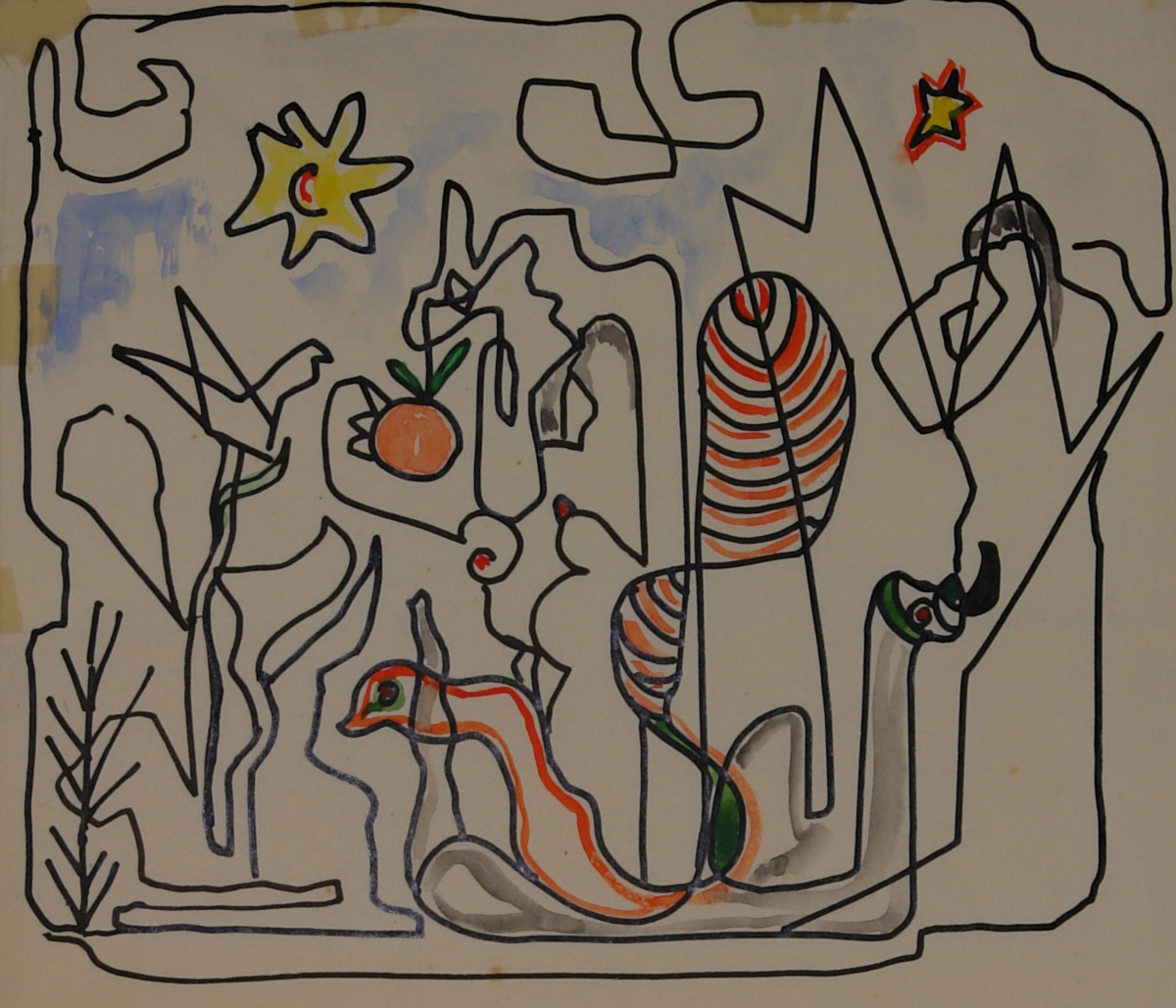 Eve, snake, apple