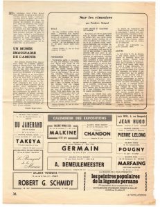 Calendrier des expositions