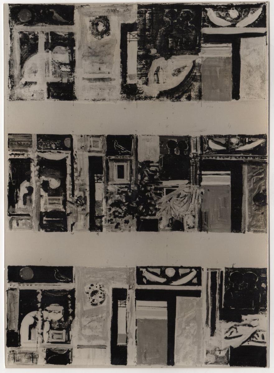 “Mural drafts for the house of Manos Hatzidakis’