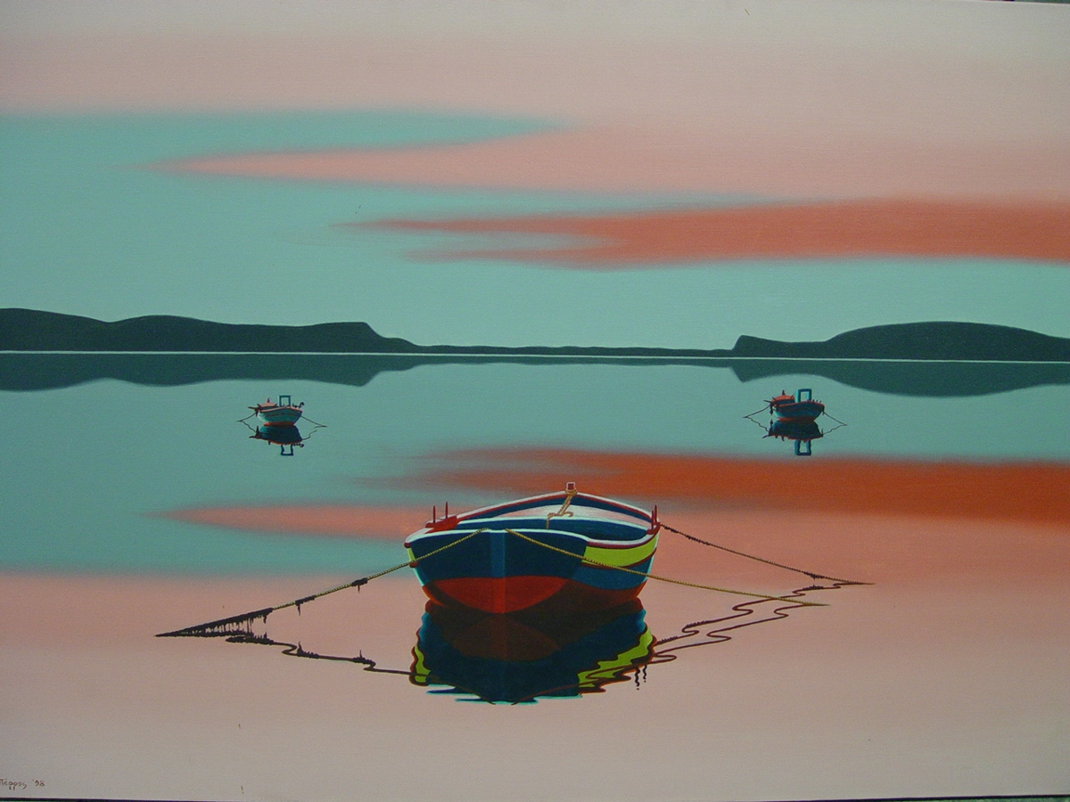 “Landscape with boats”