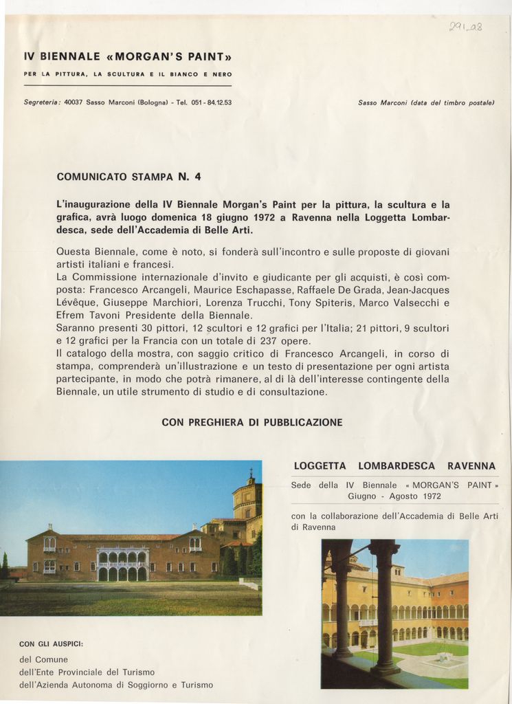 Έκθεση “IVe Biennale Morgan’s Paint”