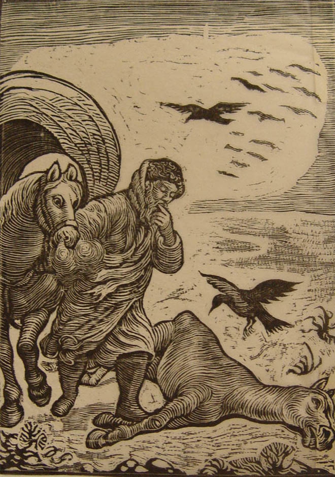Peasant with horses