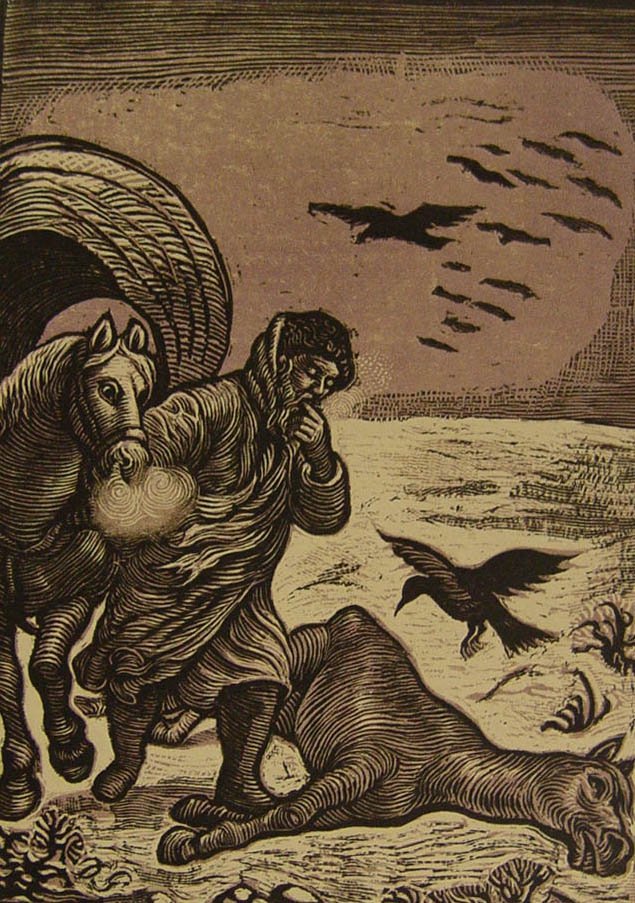 Peasant with horses