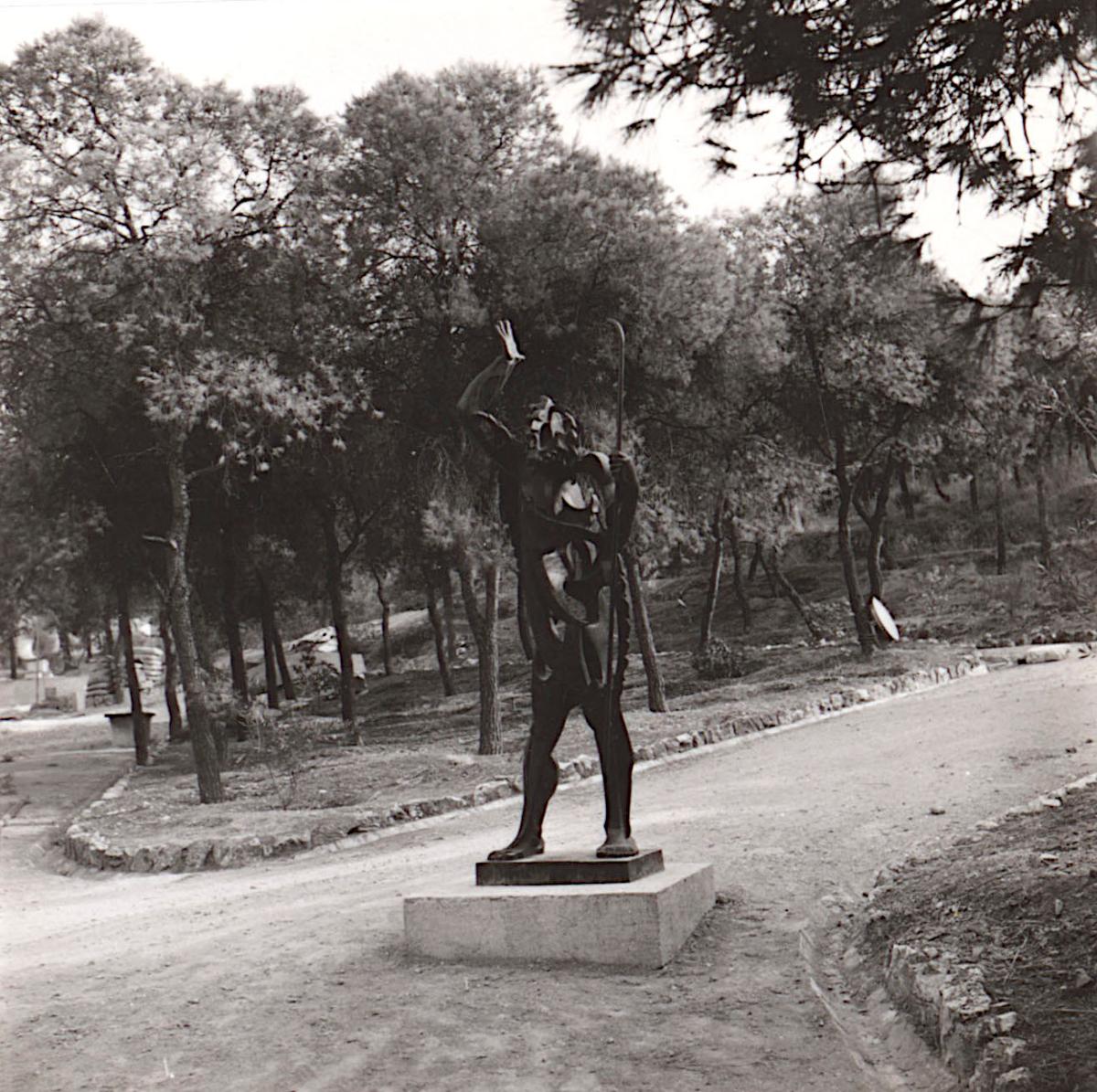 The artwork'”Saint John the Baptist” at the Panathenaia of Contemporary Sculpture in Athens
