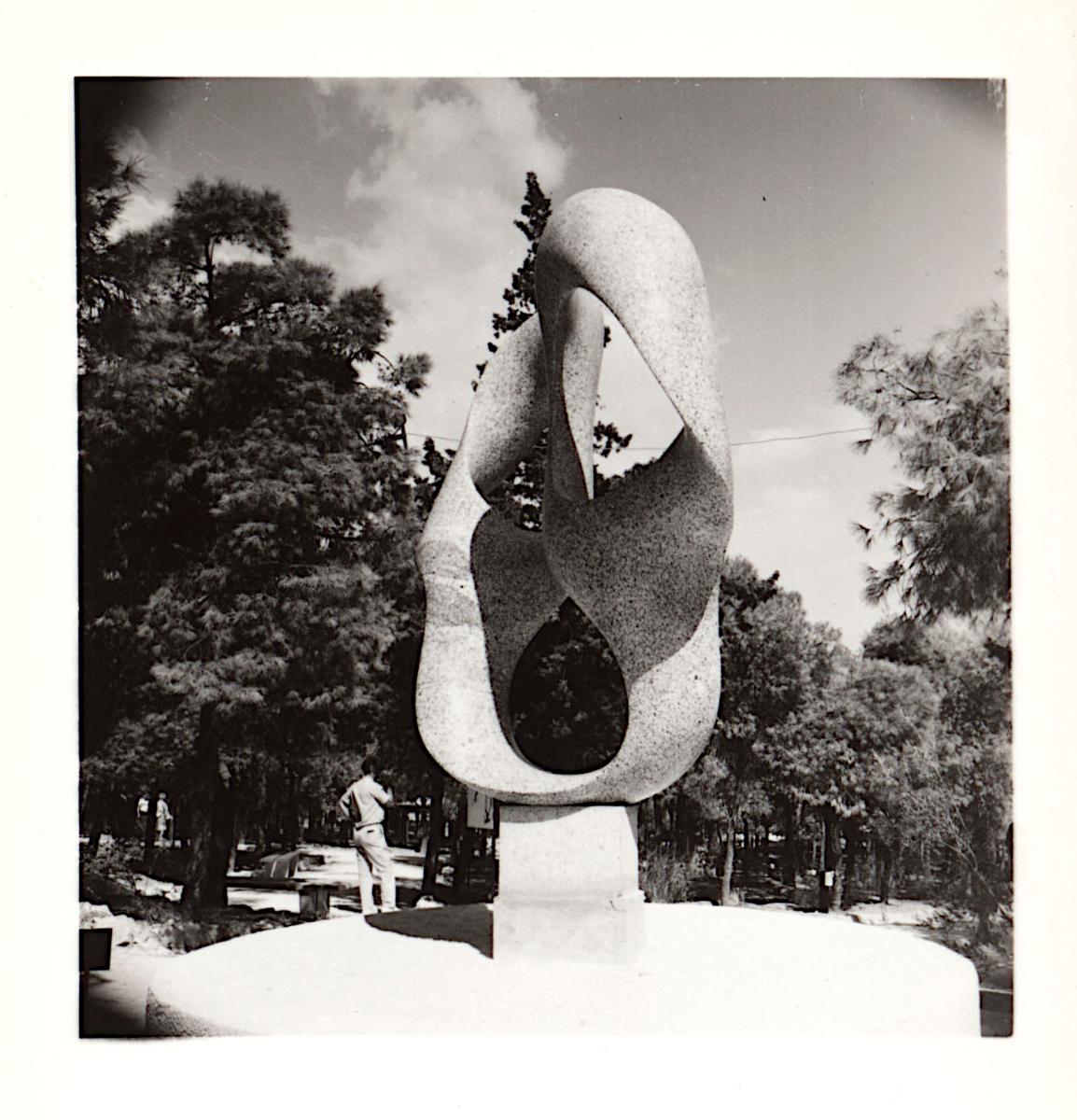 The artwork “Rhythm in Space” at the Panathenaia of Contemporary Sculpture in Athens