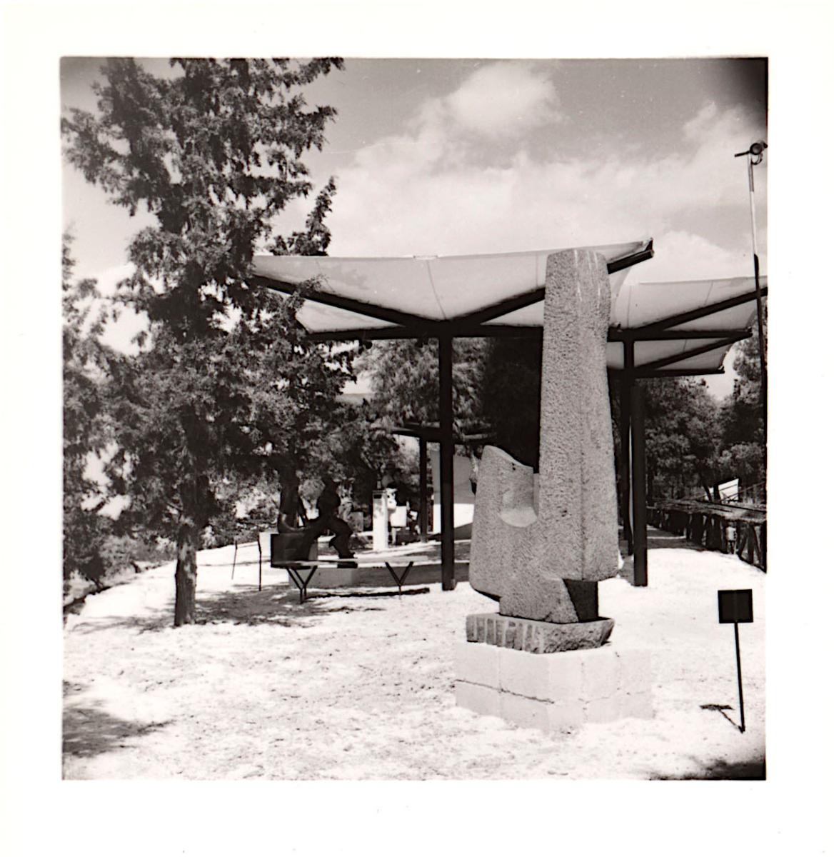 The artwork “Sacred” at the Panathenaia of Contemporary Sculpture in Athens