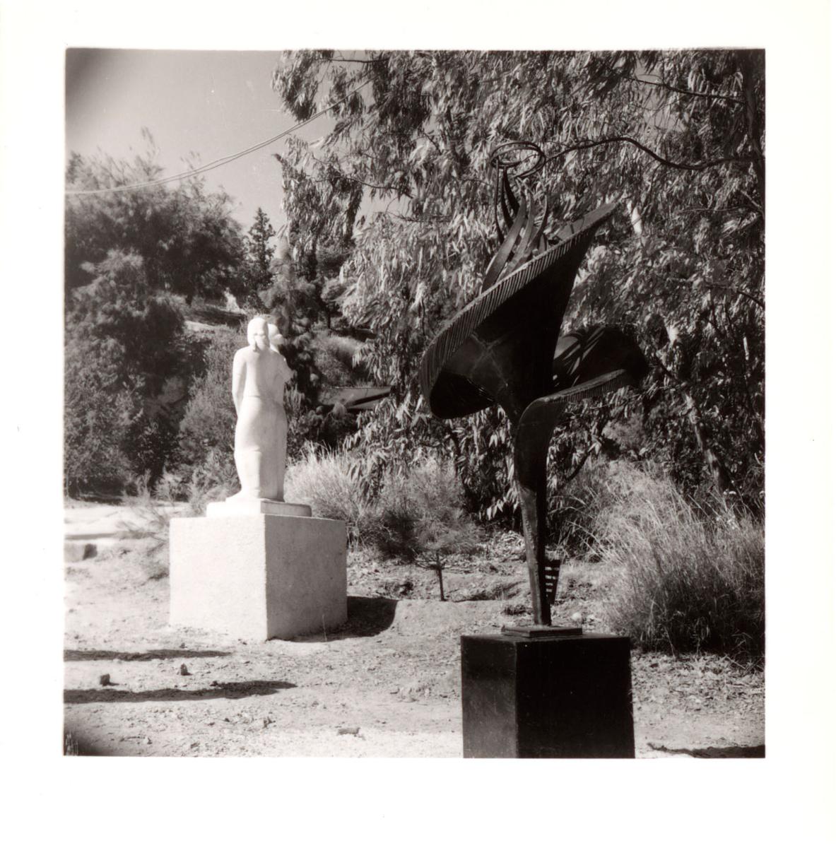 The artworks “Two Friends” and “Ballet Dancer” at the Panathenaia of Contemporary Sculpture in Athens