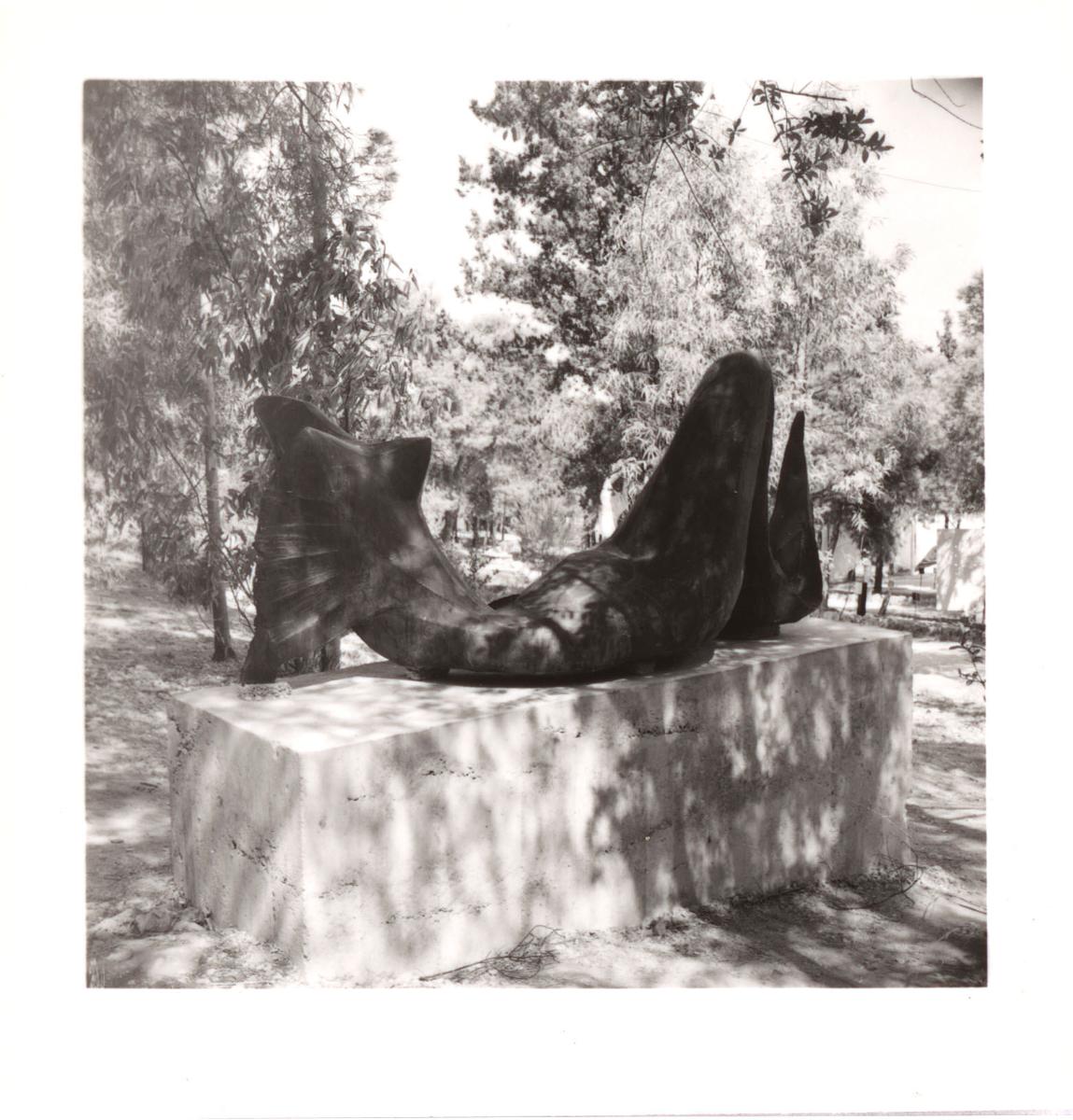 The artwork “Great Siren” at the Panathenaia of Contemporary Sculpture in Athens