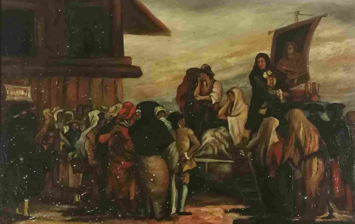 Market scene