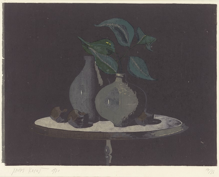 “Leaves and vase”