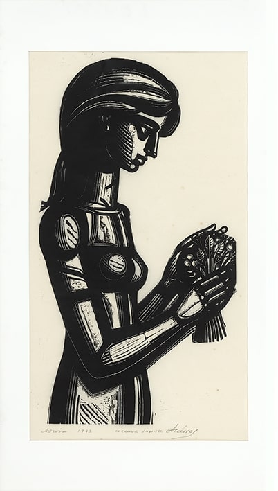 “Girl with flowers”