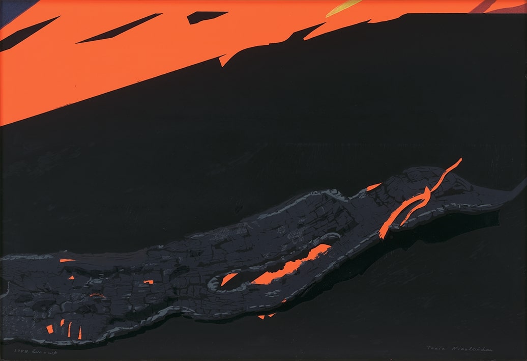 “Flames and ashes No 1”