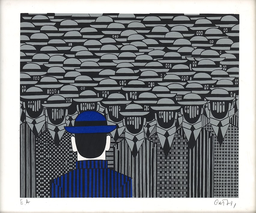 “The gentleman in blue”