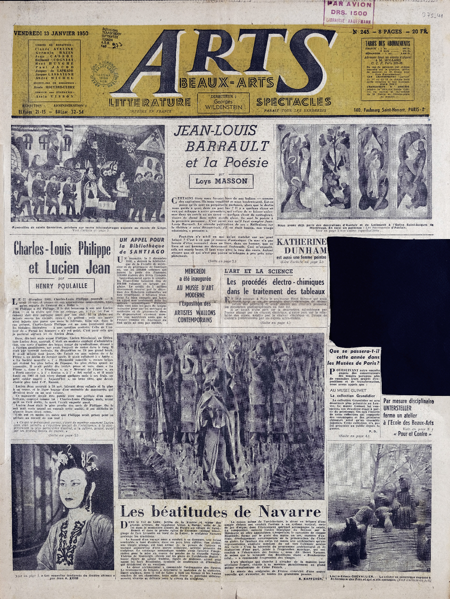 Απόκομμα περιοδικού “Arts” τ. 245