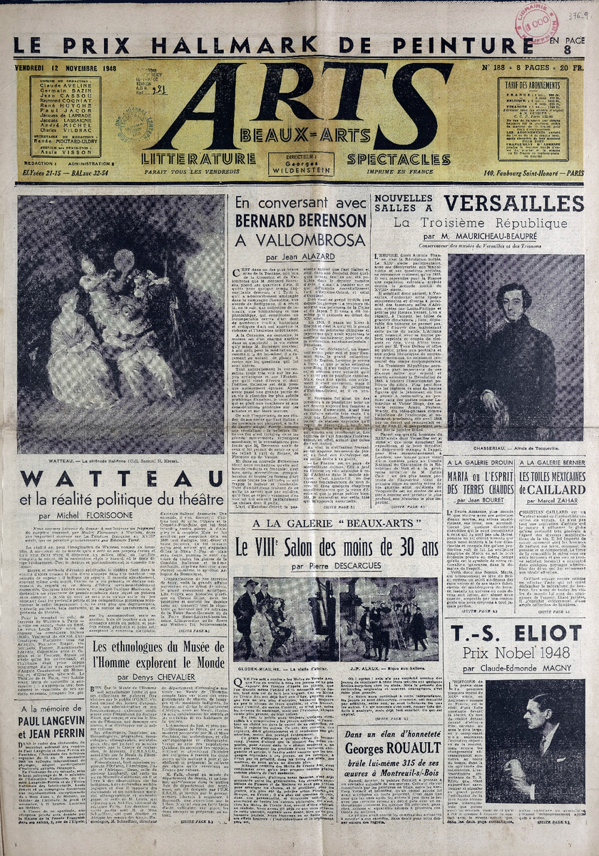 Απόκομμα περιοδικού “Arts”, τ. 188