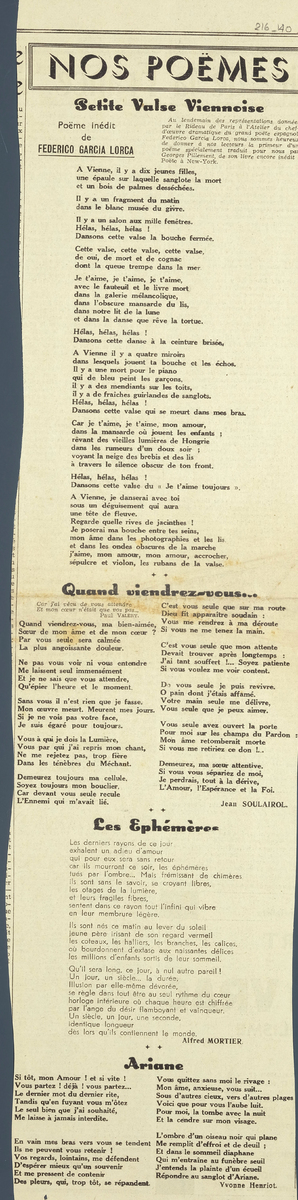 “Nos poèmes- petites valse viennoise”