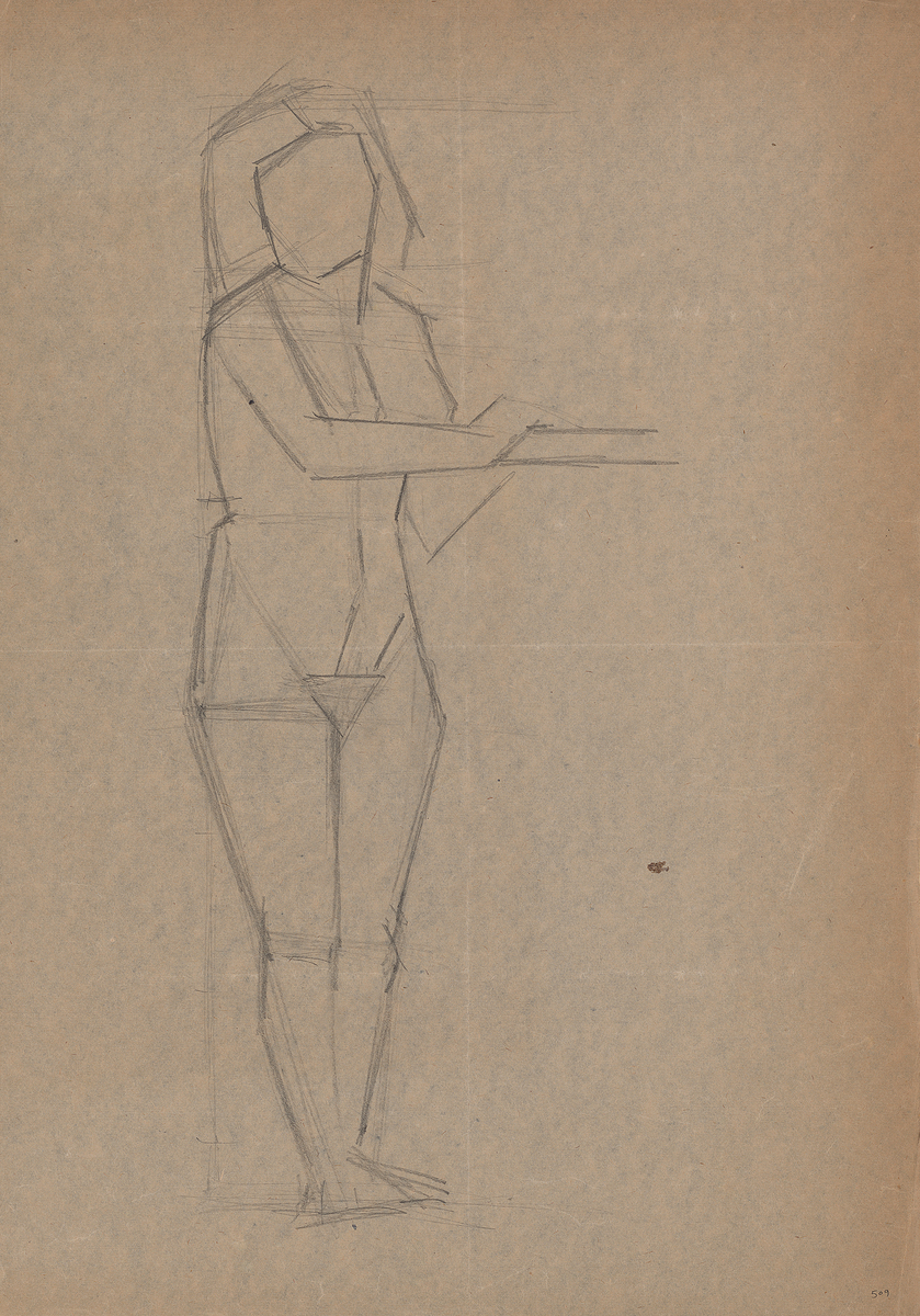 Female nude (recto/verso)