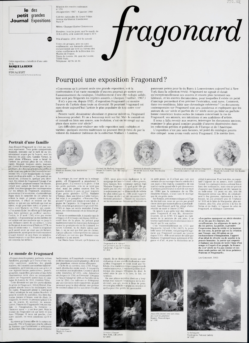 “Fragonard. Pourquoi une exposition Fragonard”