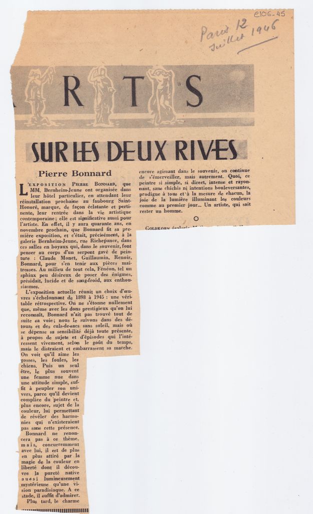 “Sur les deux rives”
