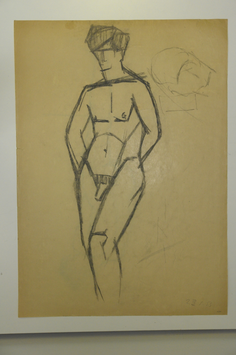 Male nude (recto/verso)